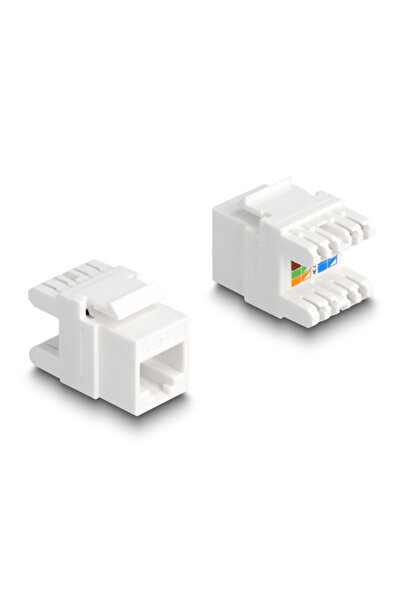 DELOCK keystone module RJ45 σε LSA Cat.6A 88131, toolfree, λευκό