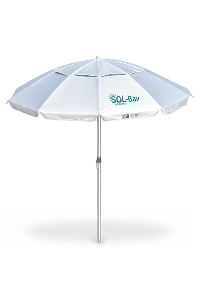 Bruno ομπρέλα παραλίας αλουμινίου SOL-BAY BRN-0287, 2.2 μέτρων, ασημένια επίσ...