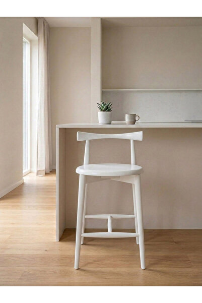 Gazzini Furniture Corne Ahşap Bar Sandalyesi