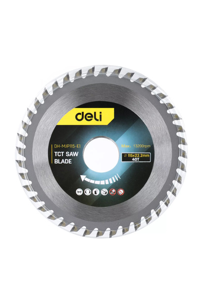 Deli δίσκος κοπής ξύλου DH-MJP115-E1, 40 δόντια, 115mm, 13200rpm
