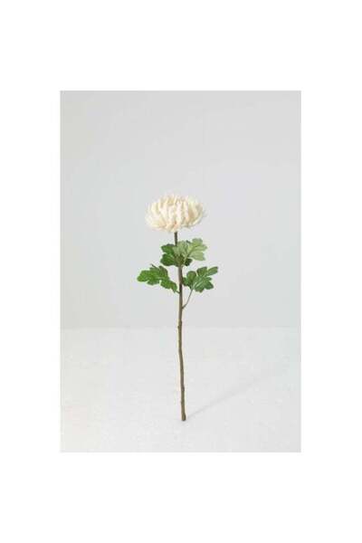 Danube Home Fernza Artificial Chrysanthemum Flower 56cm White Decorative Stem