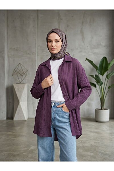 Naknaku Self-Striped Tunic-Burgundy