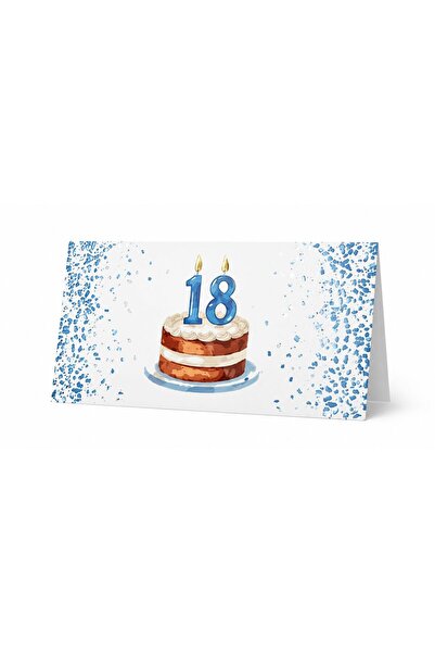 Libra Felicitare DNK CD003 pentru a 18-a aniversare a băieților (cu lumânări ...