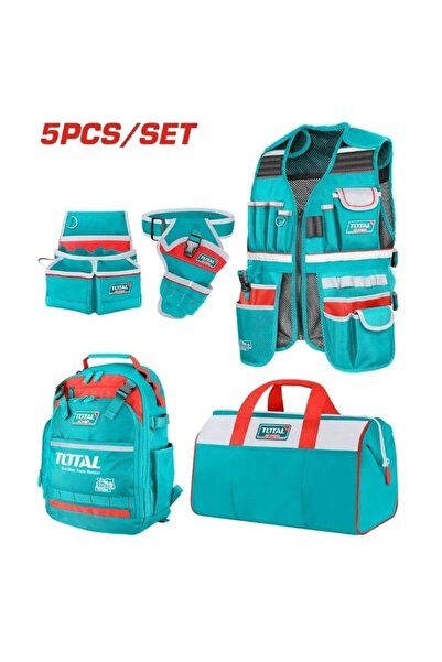 OEM TOTAL - SET TRANSPORT UNELTE 5 PIESE (RUCSAC, GEANTA,VESTA,CENTURA,SUPORT...