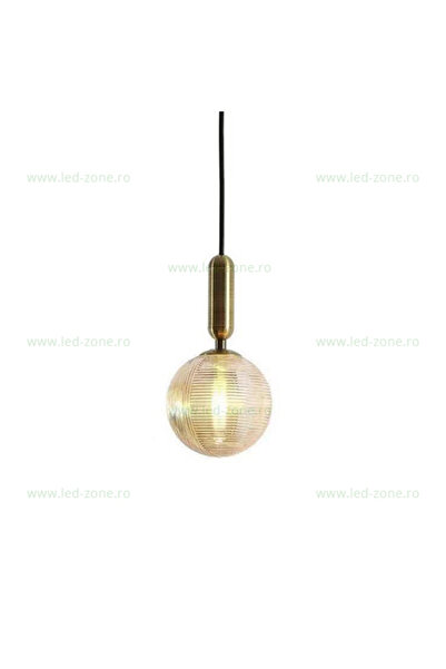 LEDZONE Pendul cu soclu E27, auriu, LZMX132-1P