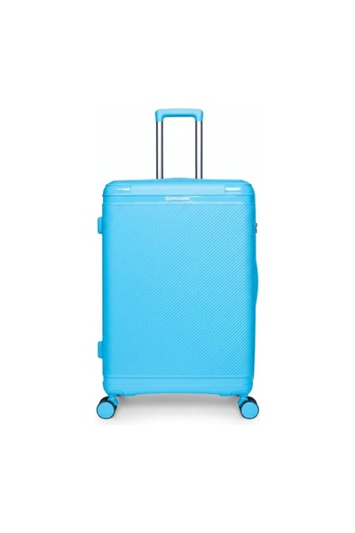 Giordano League 69 cm Hard Trolley, 4 Wheels, Light Blue