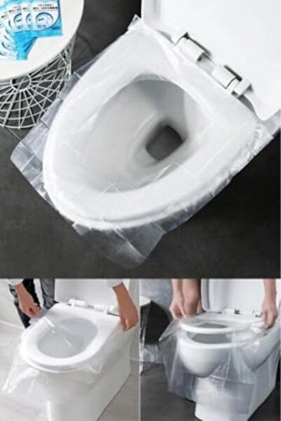 Yıldızan Mrt Shop 50 Pieces Disposable Practical Hygienic Toilet Seat Cover B...