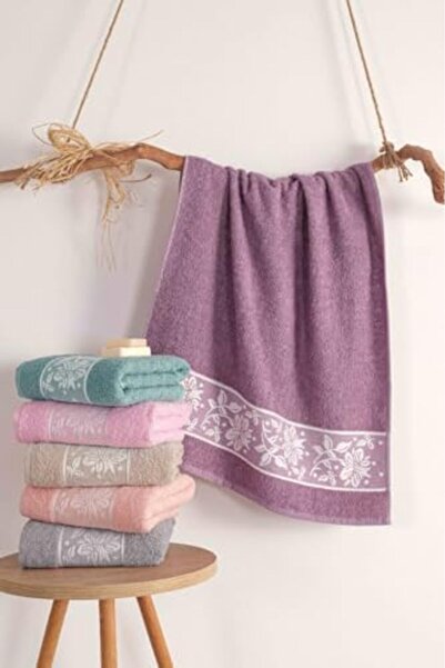 Yıldızan Msa Shop Sare Organic Cotton 6-Piece Hand-Face Towel Set 50X90 cm 93...