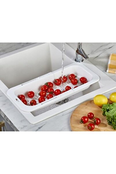 Yıldızan Msa Shop Sliding Open-Close Practical Strainer, Sink Strainer, Salad...
