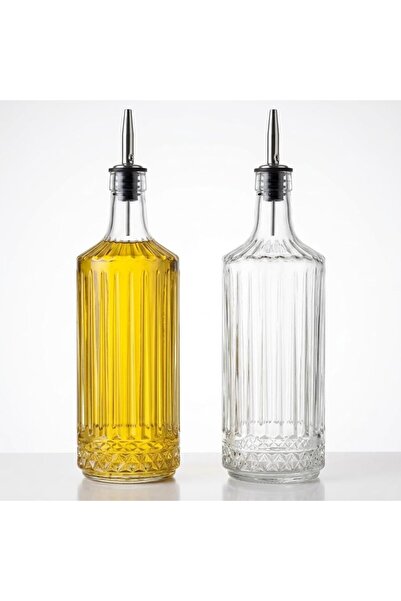Yıldızan Edl Shop 2-Piece Pure Model Transparent Glass Oil Pot Set - Optical ...
