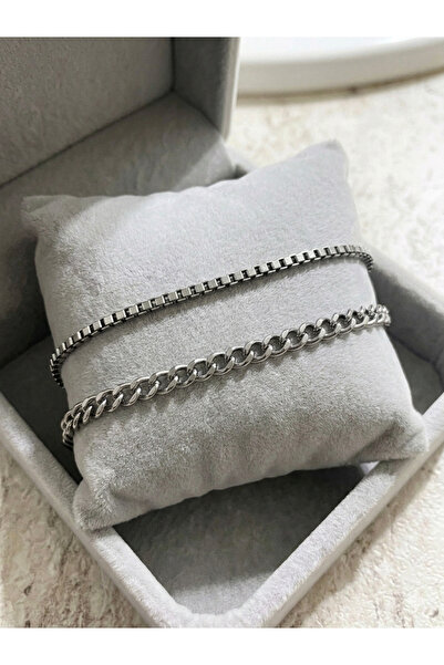 JANRA WORLD Steel Men's Bracelet Set |   Anti-Tarnish Couple Bracelet |   Lov...