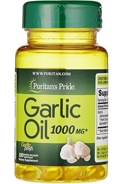 Puritan's Pride Garlic Oil 1000 mg 100 Softgels