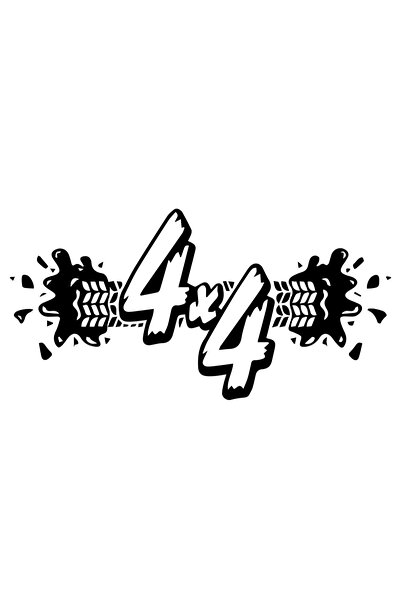 Amo-Stickers Стикер Офроуд 4х4 Колела 50см Червен