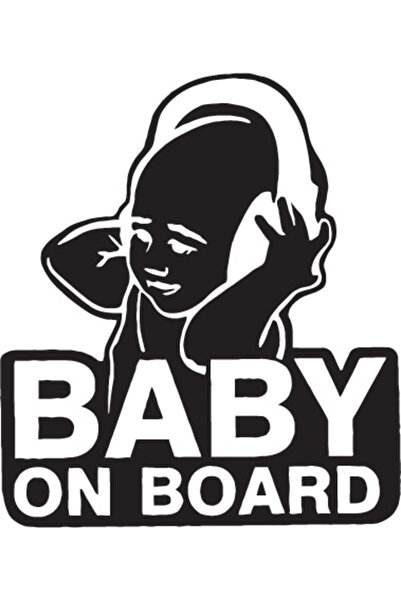 Amo-Stickers Бебе в колата 33 25см Черен