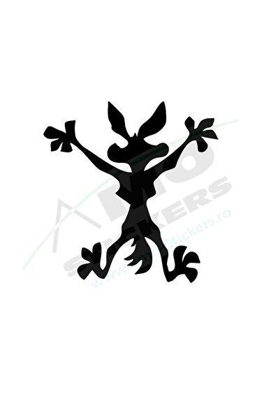Amo-Stickers Sticker Auto Izbit de zid 25cm Gri inchis