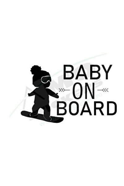 Amo-Stickers Бебе в колата 4 25см Черен