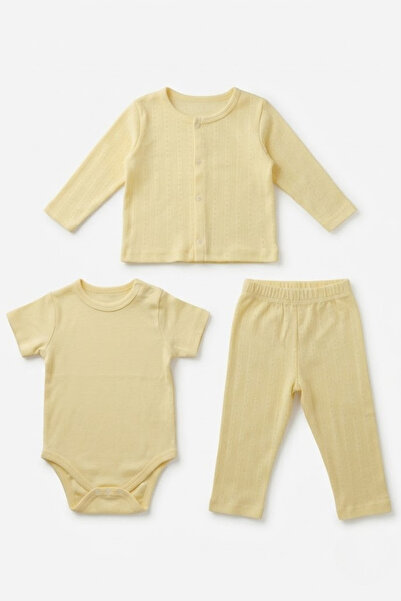 LOGO AKSESUAR Baby Kids 100% Cotton Breathable Openwork Pajamas and Interlock...