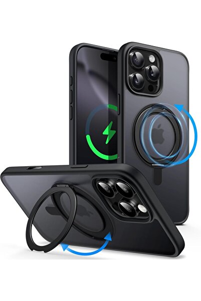 PWR 360 Degree Rotatable Ring Case for iPhone 16 Pro Max 6.9-Inch with Camera...