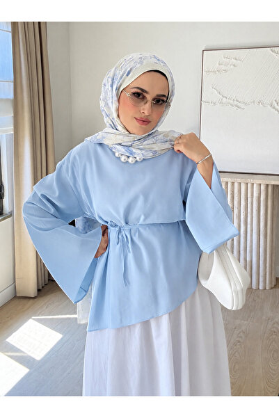 by nursel çiçek Premium bluza od modalne tkanine sa asimetričnim krojem i vol...