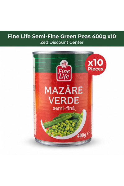 Fine Life Mazăre verde semifină 400g x10
