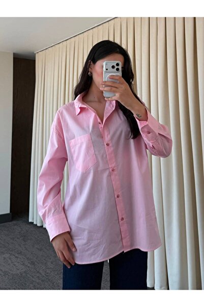 My Blog Pink Regular Cotton Shirt - 2Y5310