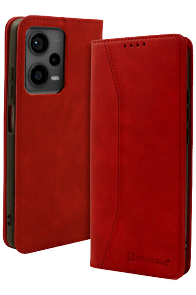 Bodycell Θήκη - Πορτοφόλι Xiaomi Redmi Note 12 Pro 5G - Red