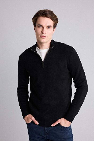 DeFacto Standard Fit Half-Zip Knitwear Sweater A5184Ax26Au