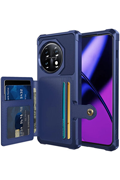 HappyCase 3 σε 1 - Θήκη Σιλικόνης με Ενσωματωμένο PU Πορτοφόλι - OnePlus 11 -...
