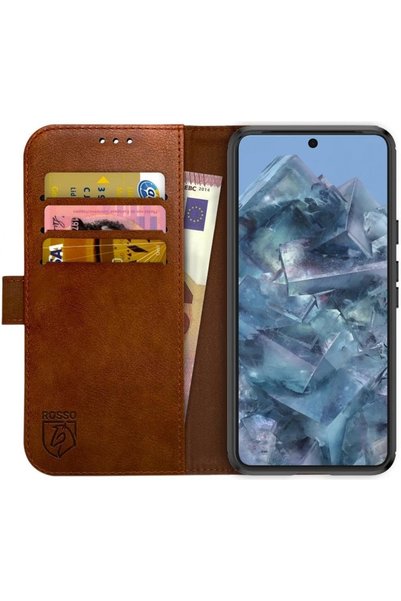 ROSSO Element PU Θήκη Πορτοφόλι Google Pixel 8 Pro - Brown