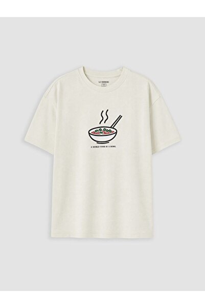 LC Waikiki Crew Neck Printed Boy's T-Shirt