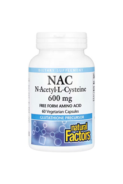 Natural Factors Amino Acid N-Acetyl-L-Cysteine 600 mg - Supports Healthy Live...