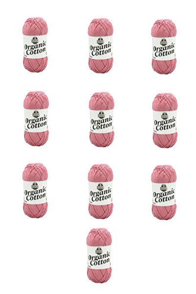 Etrofil 10 Pieces of Organic Cotton (73435) Rose Pink 100% Organic Cotton Ami...