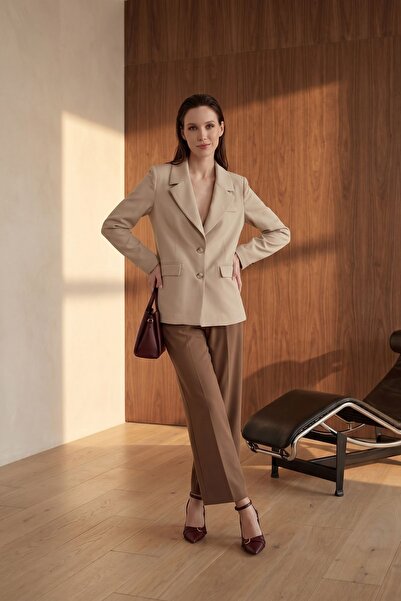 Hiccup MY FASHION Jachetă tip blazer cu guler șal și nasturi