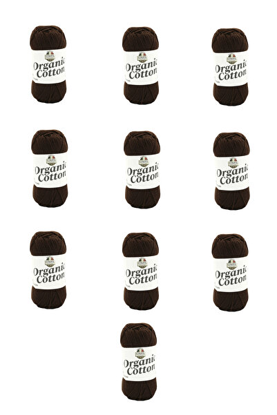 Etrofil 10 Pieces Organic Cotton (77225) Chocolate Brown 100% Organic Cotton ...