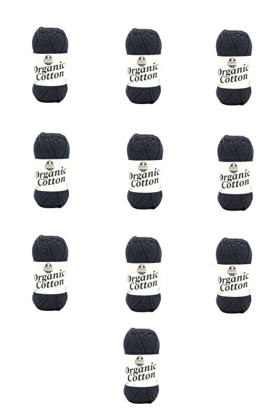 Etrofil 10 Pieces of Organic Cotton (79216) Charcoal 100% Organic Cotton Amig...