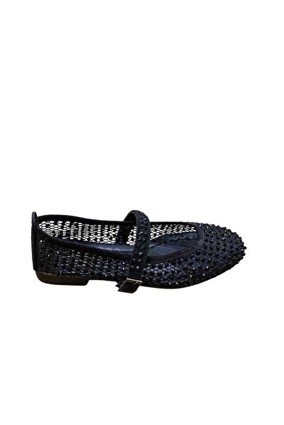 Shoes Balerini de damă cu talpă plată, anti-alunecare, cu elastic și perforații