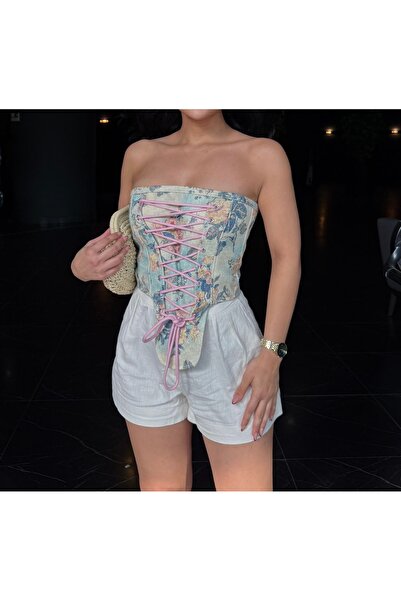 Kedi Fashion Bağcıklı korse