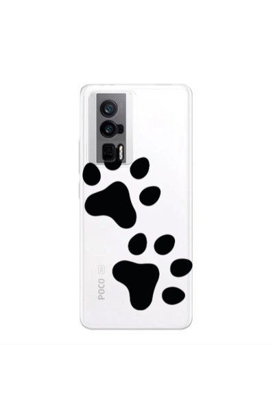 Other Xiaomi Poco F5 Pro Paws Transparent Silicone TPU Θήκη