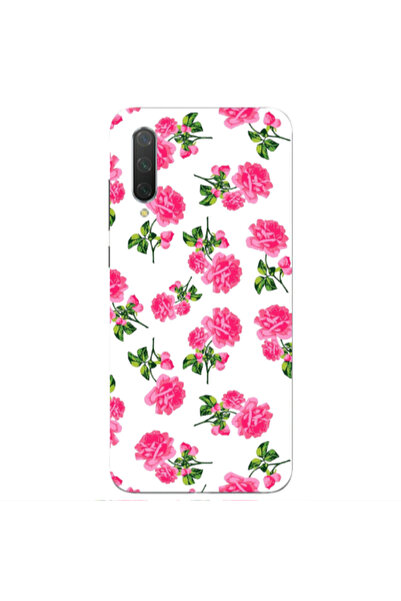 Other Xiaomi Mi 9 Se Roses White Transparent Silicone TPU Θήκη