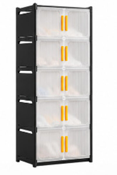 OEM Dulap organizator de pantofi cu 6 niveluri și 12 uși, design modern 126 x...