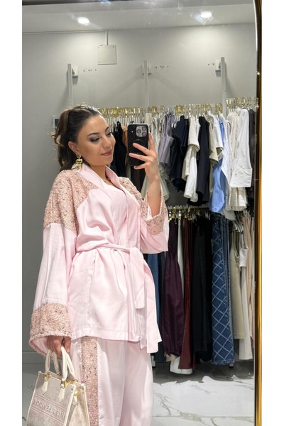 Bahar Pudra pembe takım
