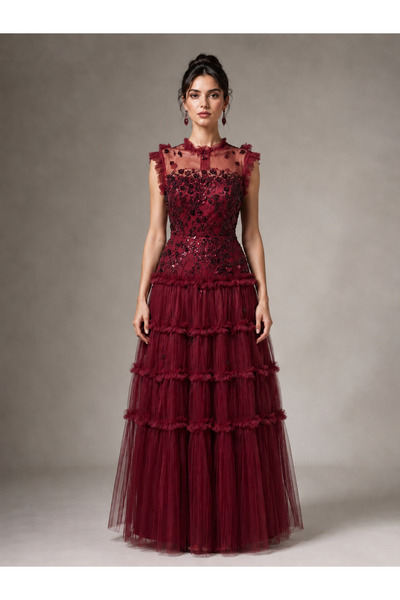 TOP BERLANTY Dresses - Bordeaux - Long