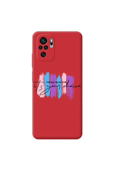Other Xiaomi Redmi Note 10S One Day Or Day One Red Colored Silicone TPU Θήκη
