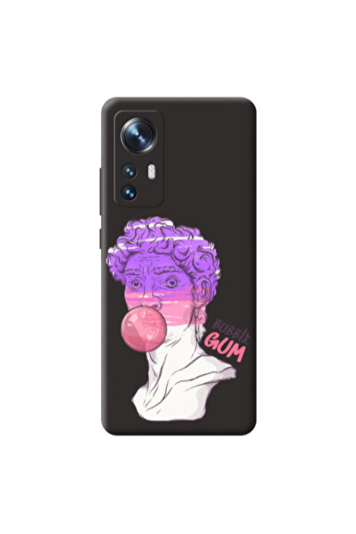 Other Xiaomi Mi 12 Pin Bubble Black Colored Silicone TPU Θήκη