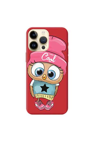 Other Apple iPhone 13 Pro Max Cool Star Red Colored Silicone TPU Θήκη
