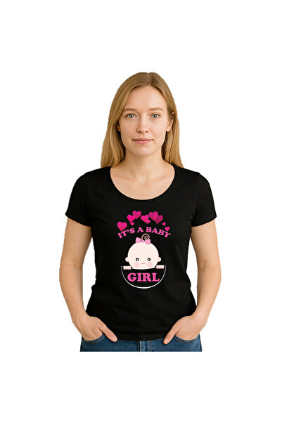 OEM Tricou dama It's a baby GIRL , 100%bumbac