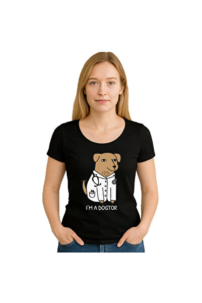 OEM Tricou dama I'm Doctor , 100%bumbac