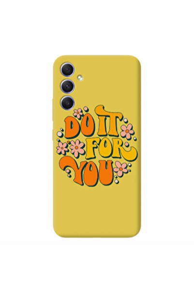 Other Samsung A15 5G Do it For You Yellow Colored Silicone TPU Θήκη