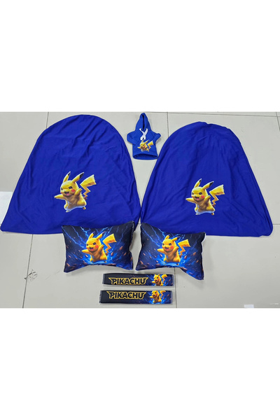 şimika tuning tuningmarketim Blue Pi̇kachu Super Set Quarter Service Case + D...