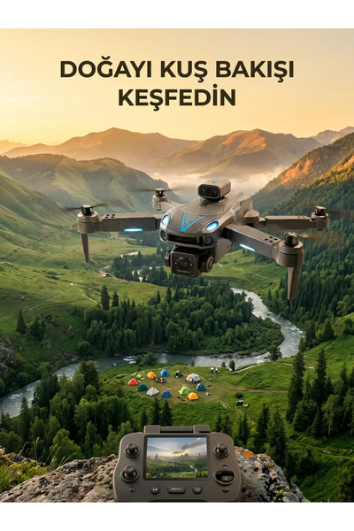 Belle Fusion Uzaktan Kumandalı Çift Kameralı Hobi ve Fotoğraf Drone'u